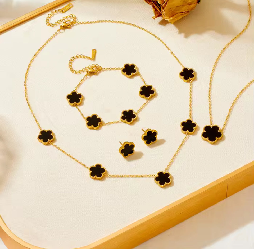 Parure Fleur Blanc